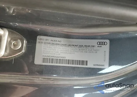 2016 Audi A5 Premium Plus S-Line из США, поврежденный, VIN WAUM2AFR2GA024003